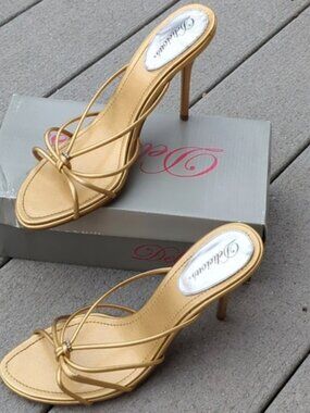 Delicious Open Toe Strappy Heel Sandals